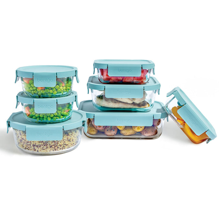 Bentgo Glass Leak-Proof Food Storage Set (14-Piece) A9