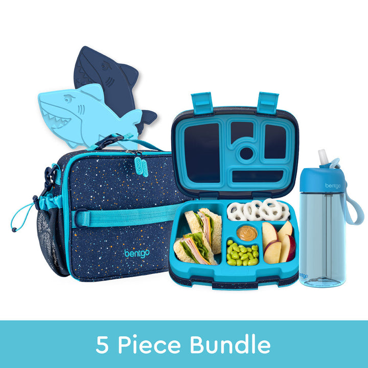 Bentgo Kids Prints Lunch 5-Piece Set with Ice Packs P4