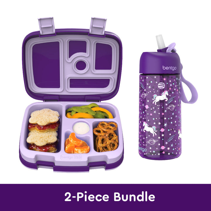 Bentgo Kids Prints Lunch Box & Water Bottle V3